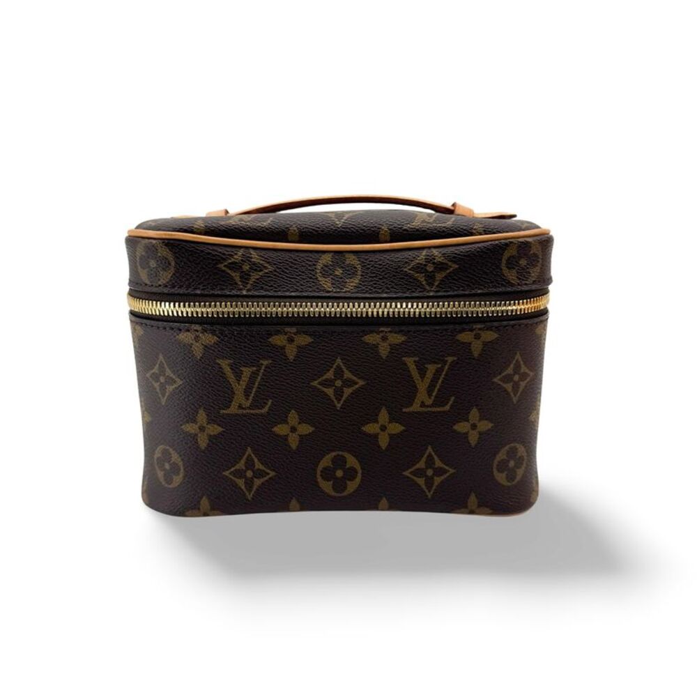 Louis Vuitton Nice Vanity Case Monogram Canvas Brown Canvas Handbag